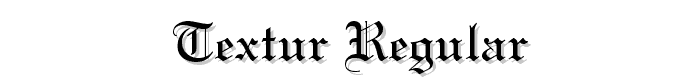 Textur Regular font